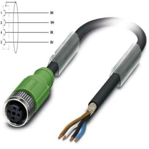 33ft – 10M SAC-4P-10,0-PUR/M12FS SH Phoenix Contact 1500716 PUR Halogen-Free