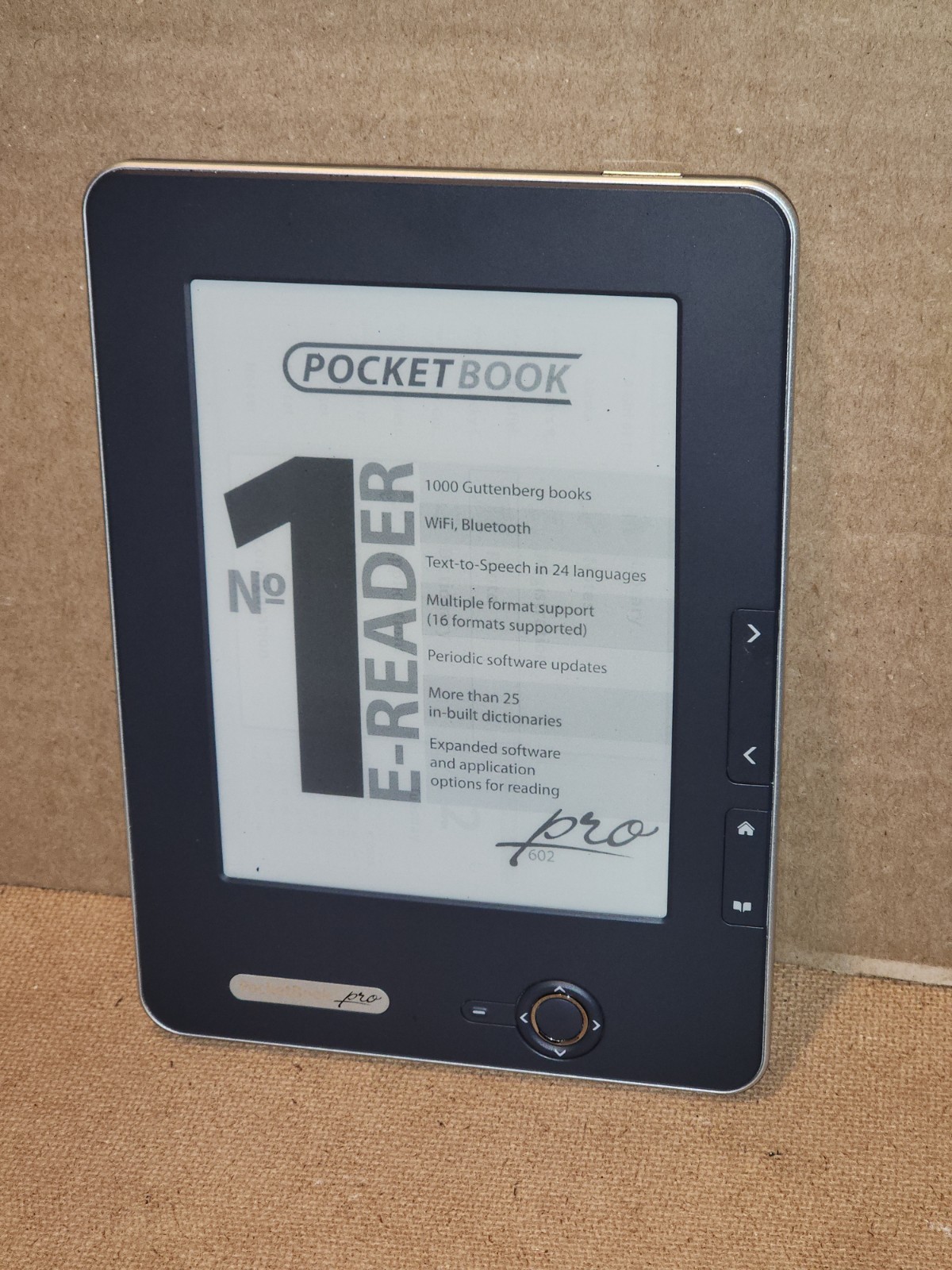 PocketBook Pro 602 E-Reader Eye-Friendly 6» Dark Grey PB602-DY-EN + MicroSD 2GB