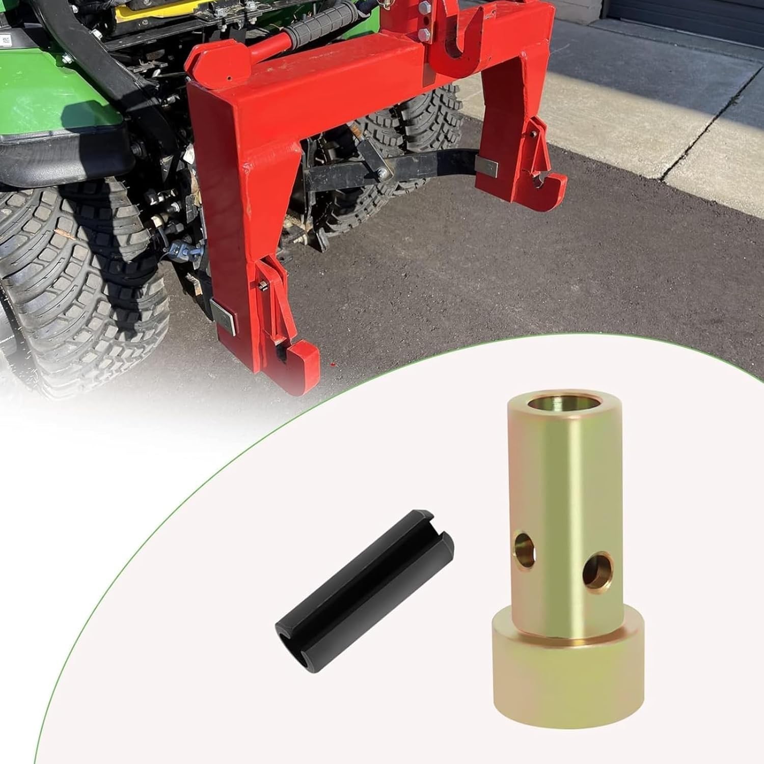 4 Pairs of Cat 1 Quick Hitch Adapter Bushings Set for Category 1 3-Point Hitch