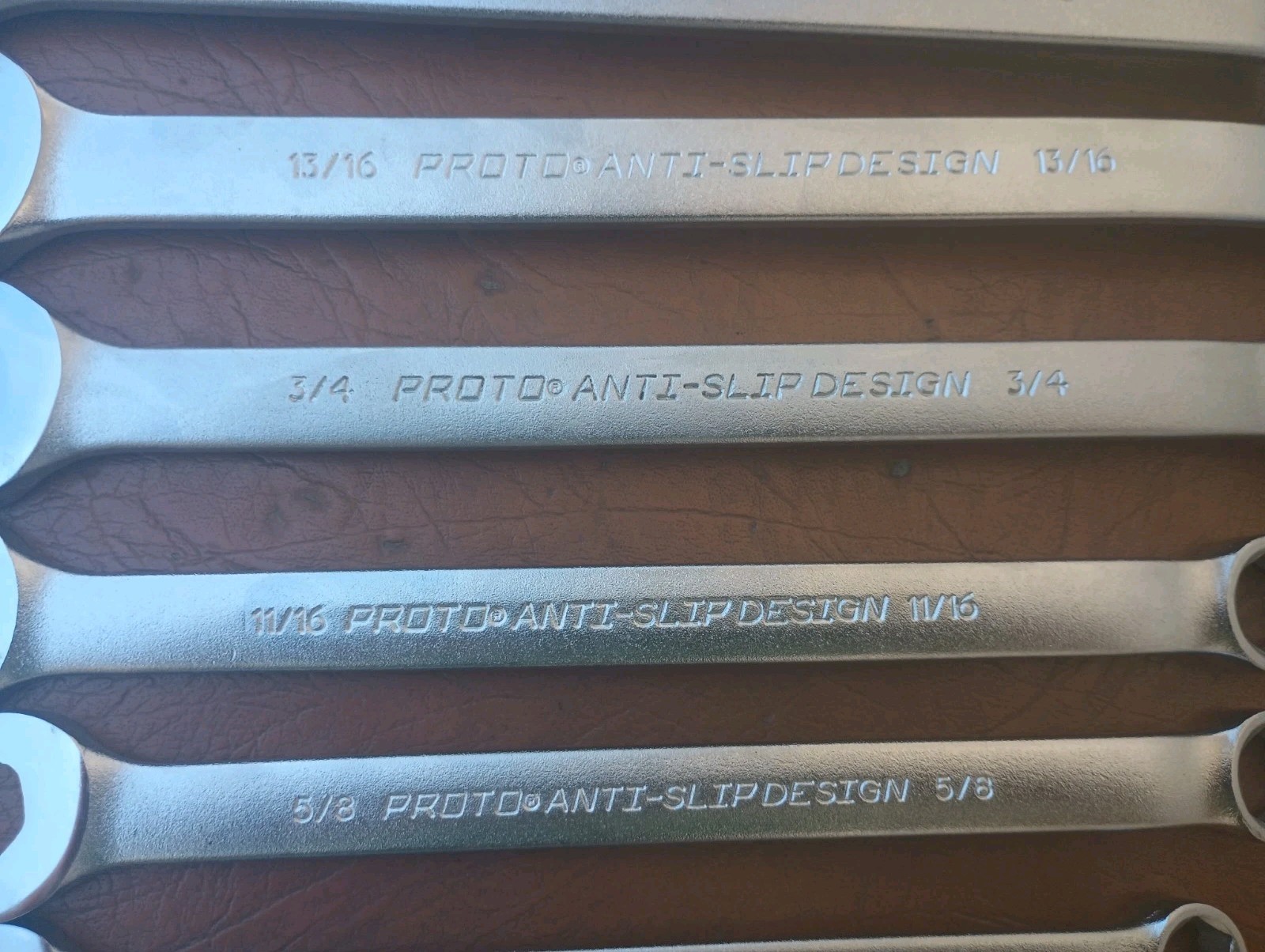 Proto 10pc Anti-Slip Design 6 Point Combination Wrench Set SAE 7/16″ to 1″ USA