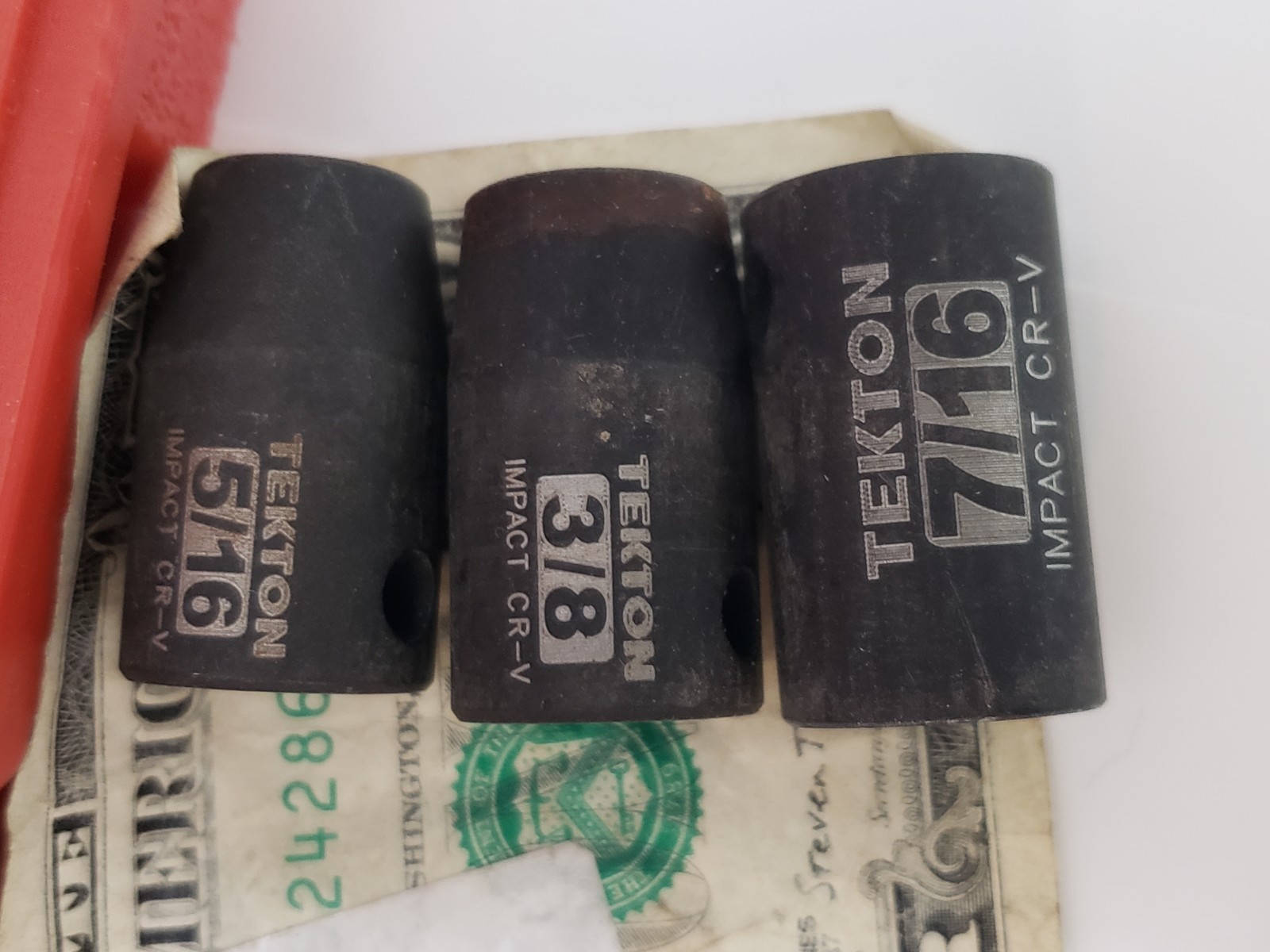 Tekton 3/8 Inch 6 Point Impact Socket Set 11 Piece – Standard SAE – MISSING 9/16