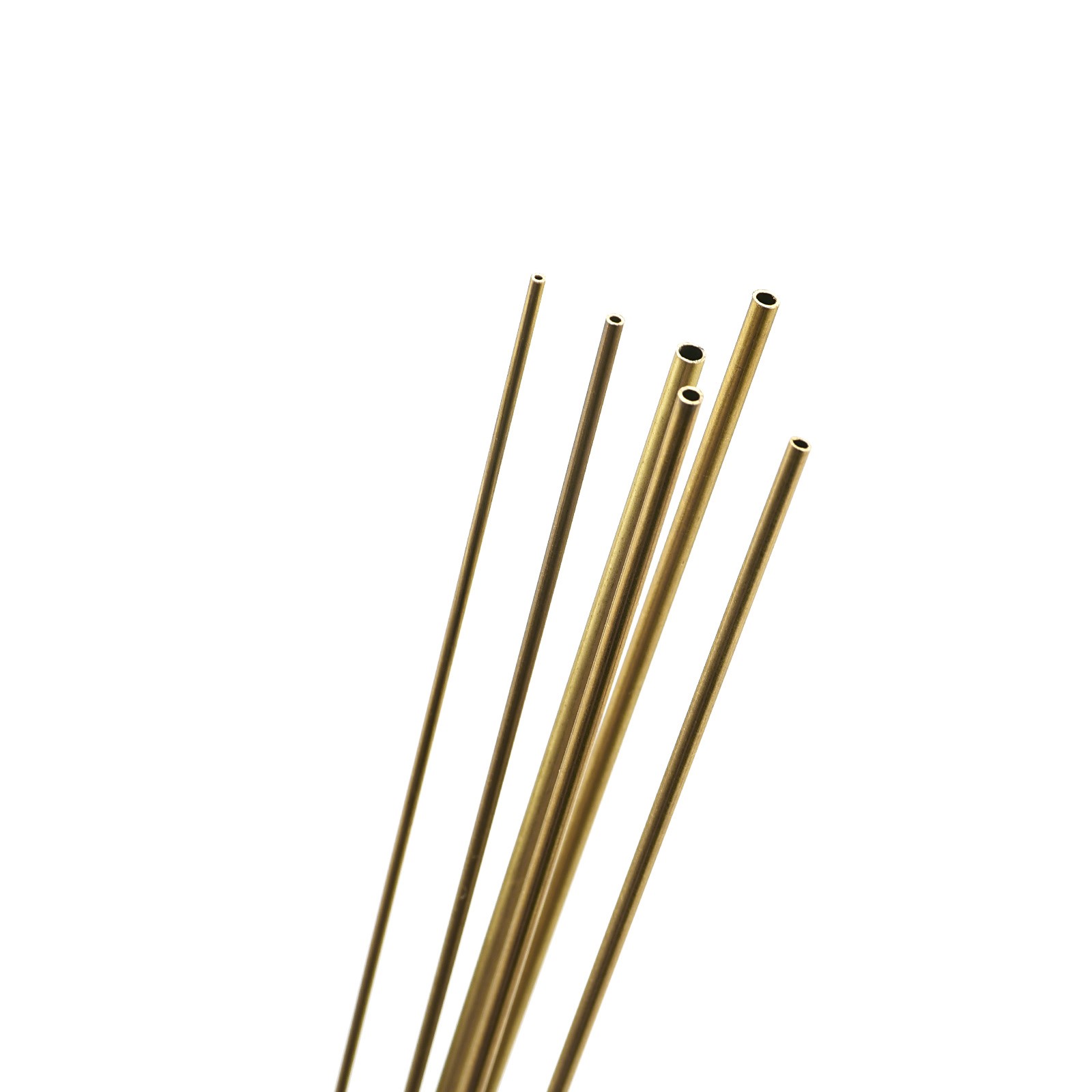 Brass Tube 1mm 1.2mm 1.4mm 1.6mm 1.8mm 2mm OD x 0.2mm Wall Thickness 300mm