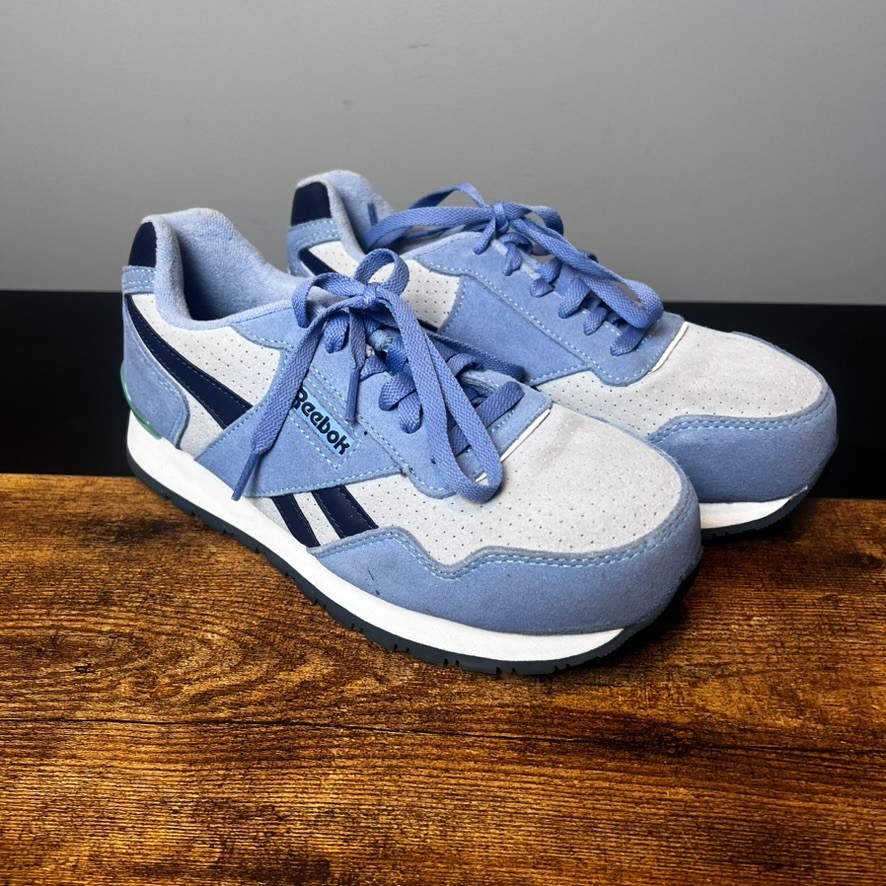 Reebok RB981 Women’s Work Composite Toe Sneaker Blue Size 8 READ