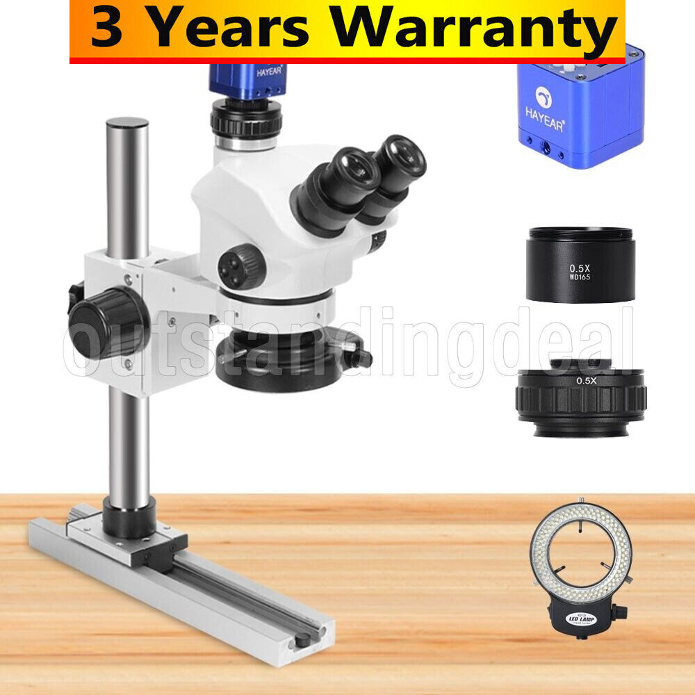 HY-5100-HG7045 7-50X Slide-rail Base Microscope Stand Digital Camera Kit #TOP