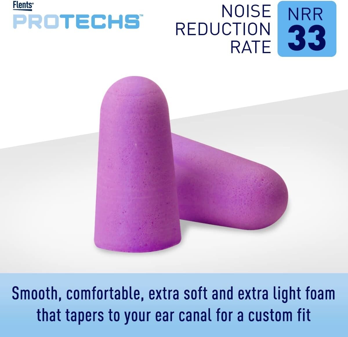 Foam Ear Plugs 10Pair, NRR 33, Noise Reduction for Sleep, Travel, Work, Concerts