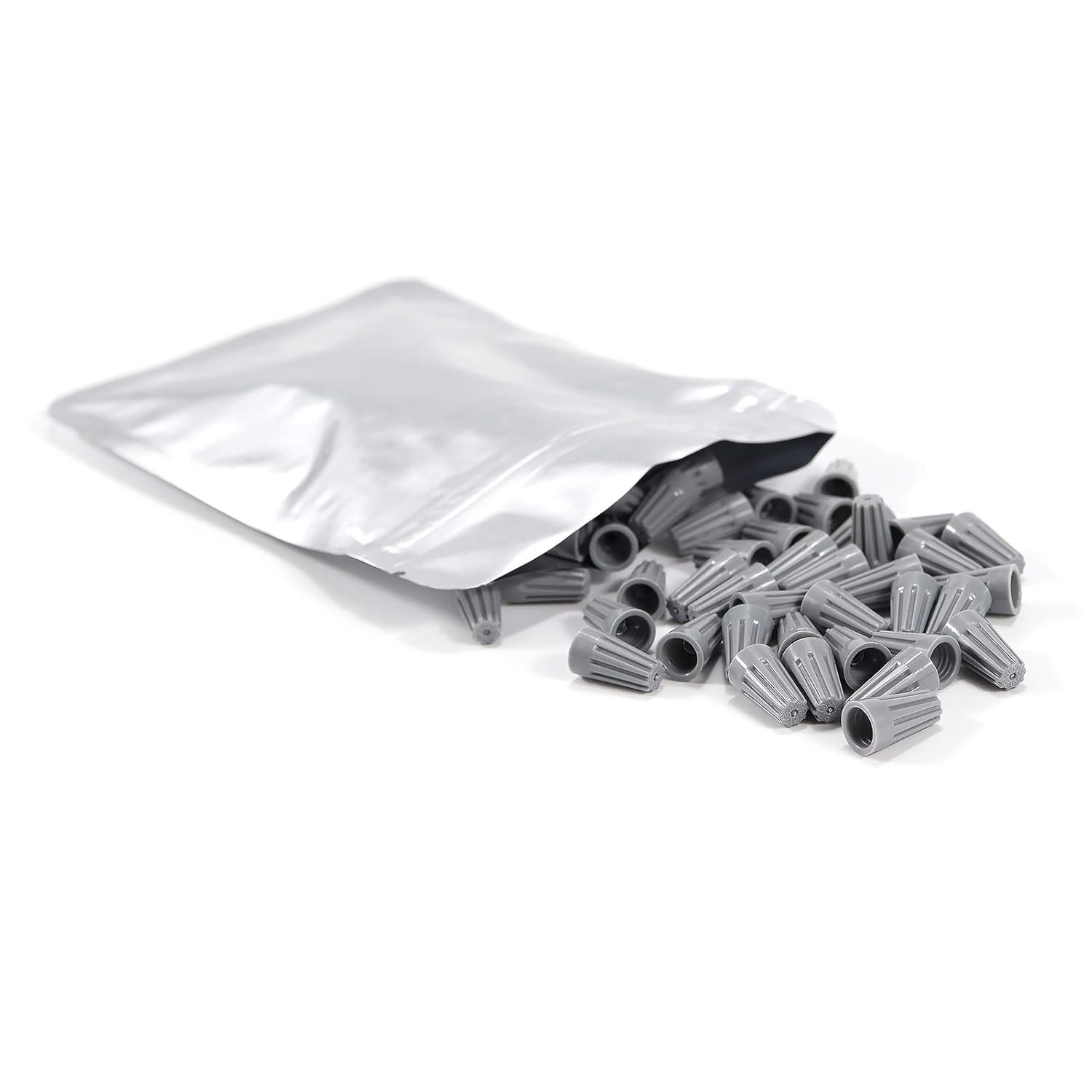 100 PCS Grey P1 Spring Insert Twist Caps Electrical Wire Connector Nuts Terminal