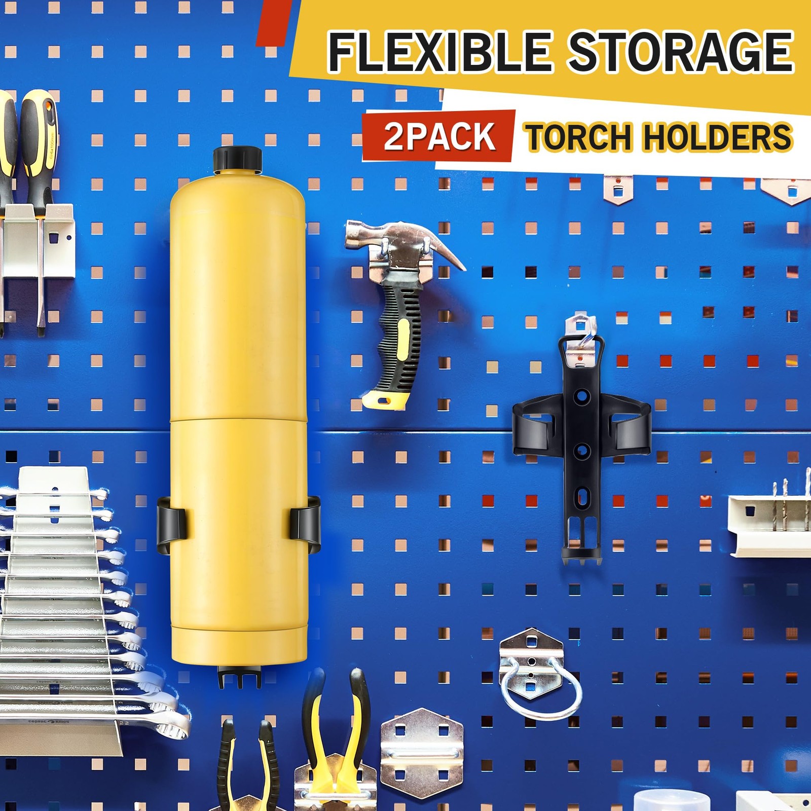 Feekoon 2 Pack Propane Torch Holder Wall Mount Durable for…