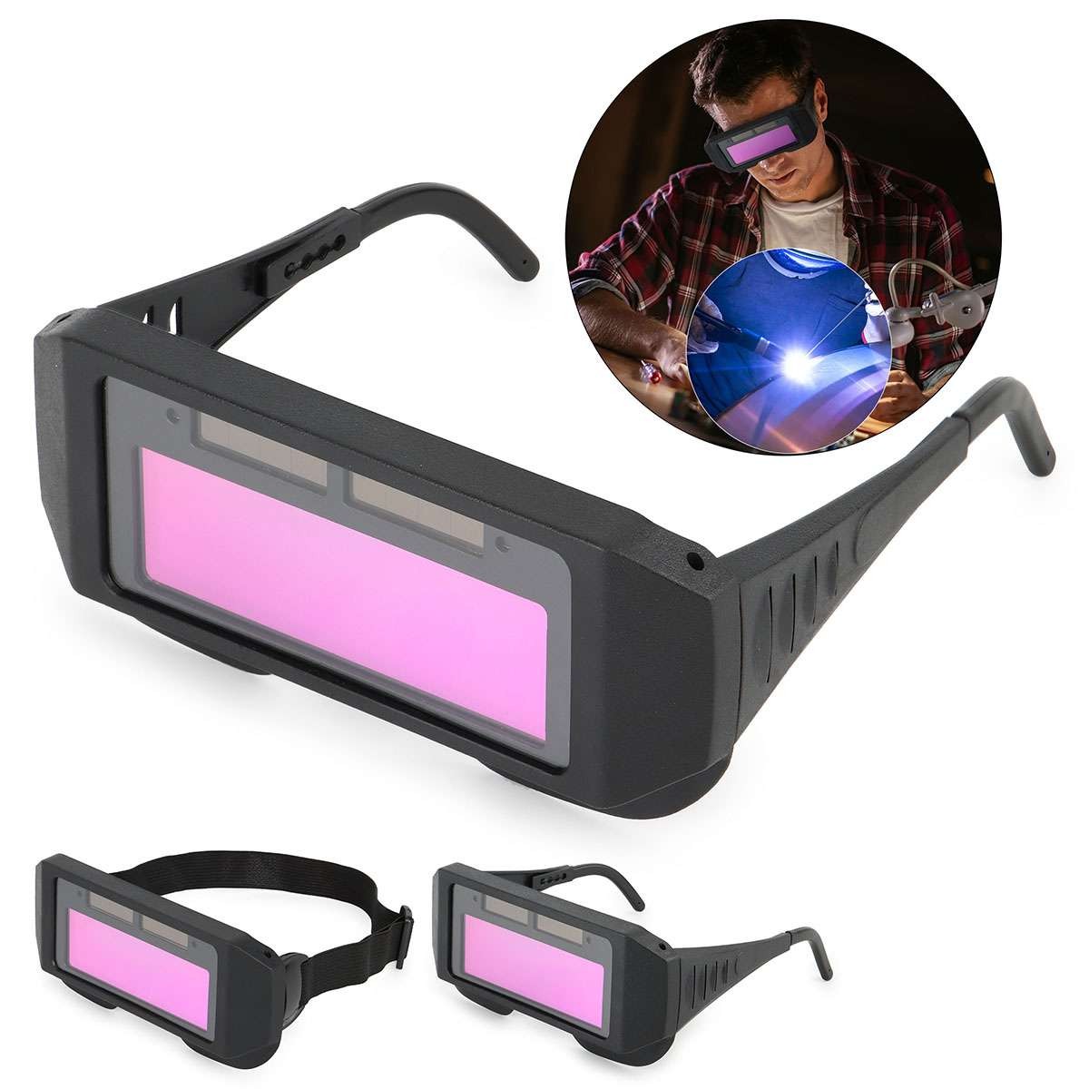Auto Darkening Welding Glasses,Solar Welding Goggles Mask Helmet,Welder Goggle