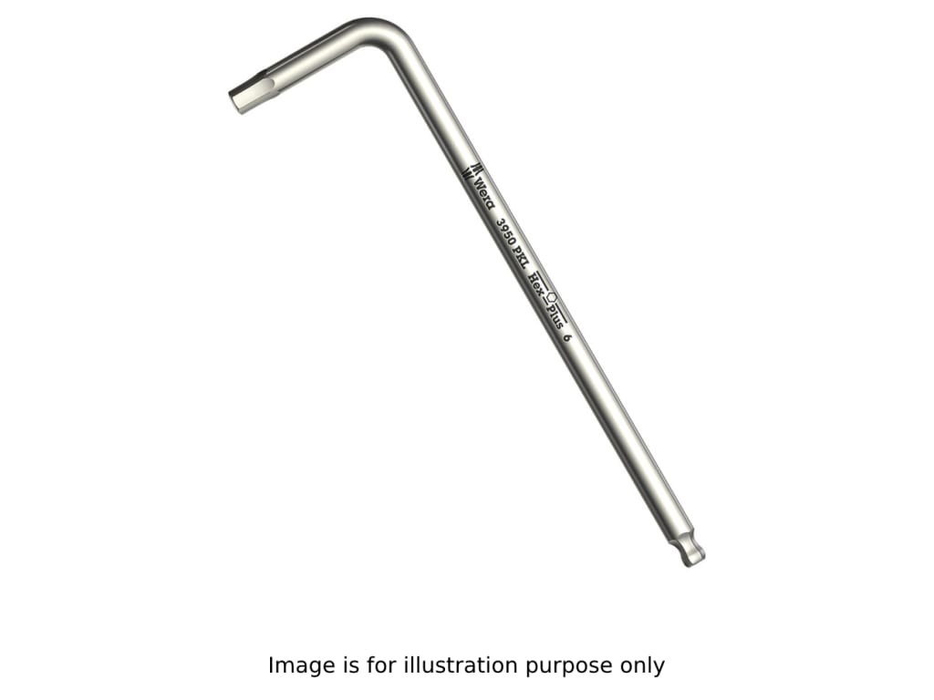 Wera 05022700001 – 3950 PKL HEX-PLUS SW 1.5 LONG ARM BALLPOINT HEX KEY