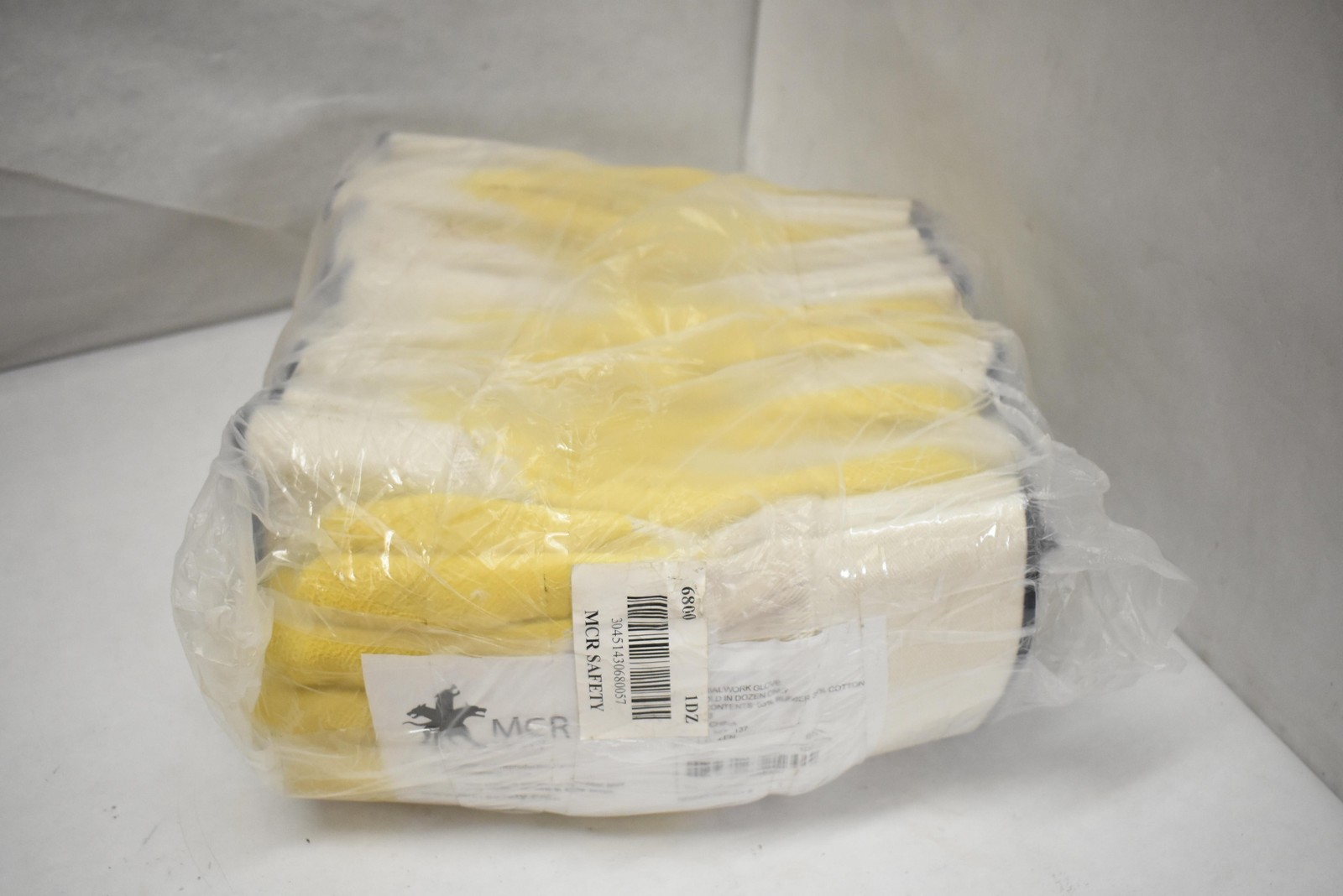 MCR Safety 6860 Rubber Latex Palm Coated Cotton Work Gloves 1 Dozen 12 Pairs