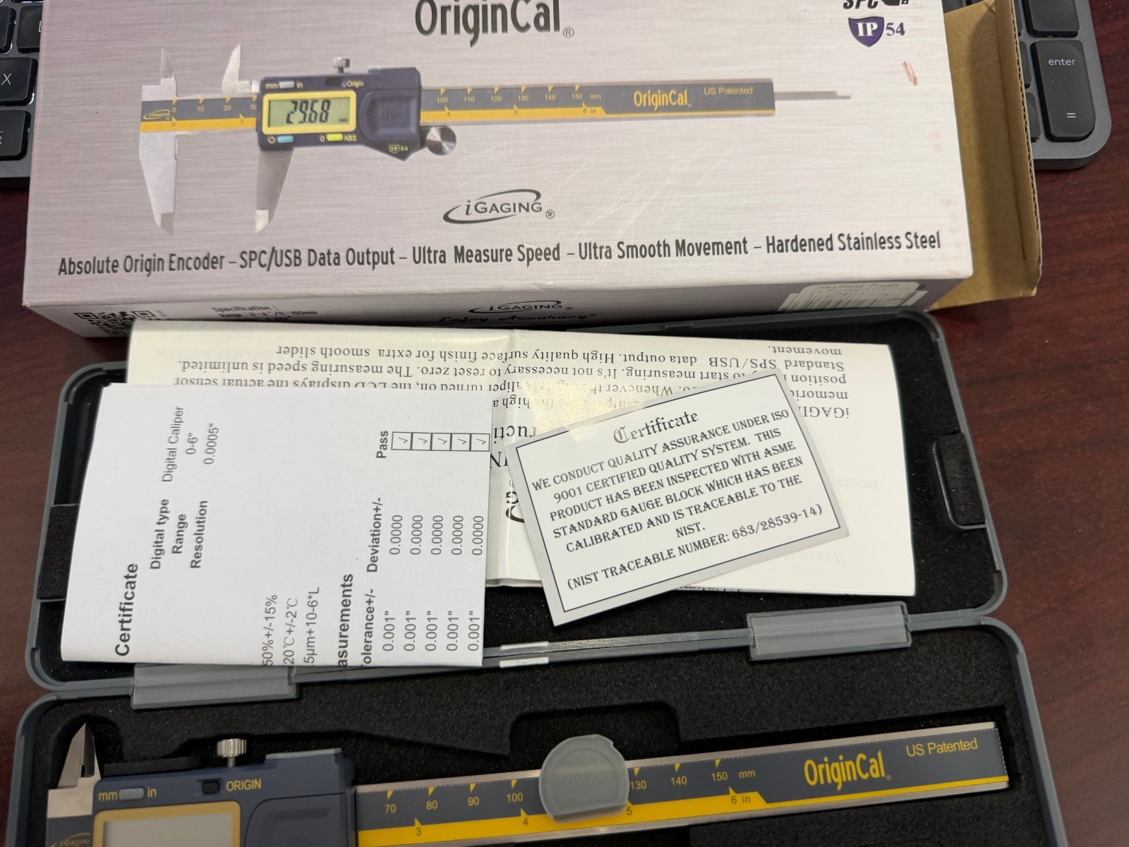 Ip54 Pr Igaging Ip54 Absolute Origin 0-6″ Digital Electronic Caliper