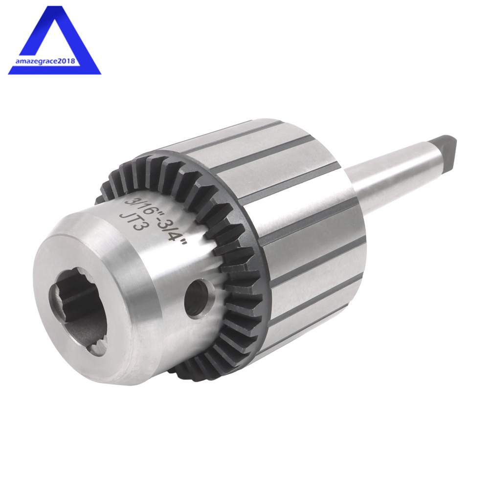 Heavy Duty 3/16″- 3/4″ Drill Chuck with 2MT Arbor MT2-JT3 Drill Chuck Keyed