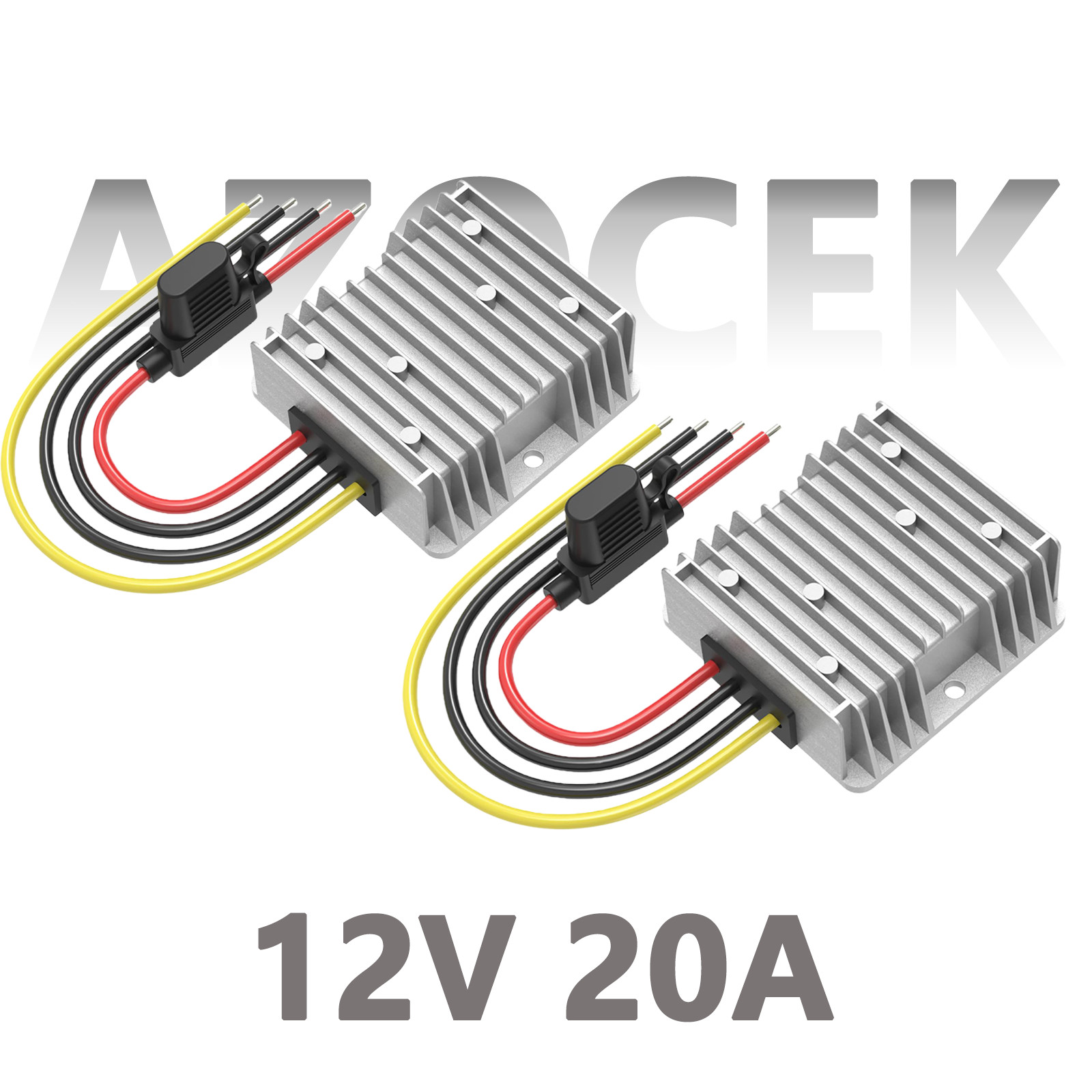 2Pcs 48V 36V to 12V Step Down Converter 20A 240W Reducer for Golf Cart RV