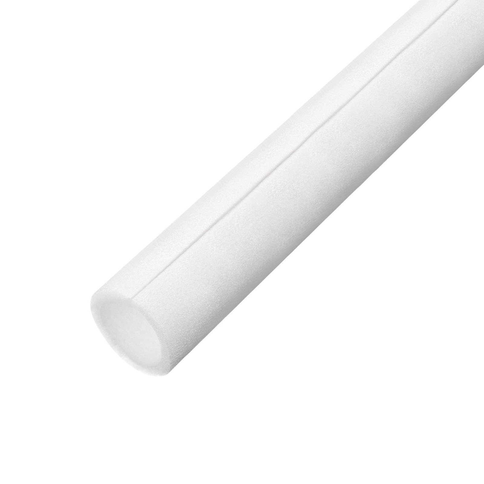 Foam Tube 3.28 ft L 2.36in ID 3.14in OD Hollow Polyethylene White