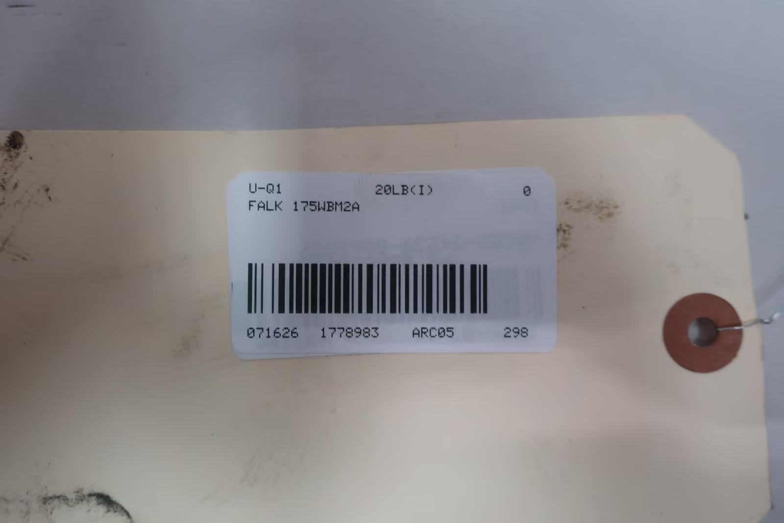 Falk 175WBM2A Omnibox Right Angle Gear Reducer 56c 5/8in 7/8in 1.39hp 10:1