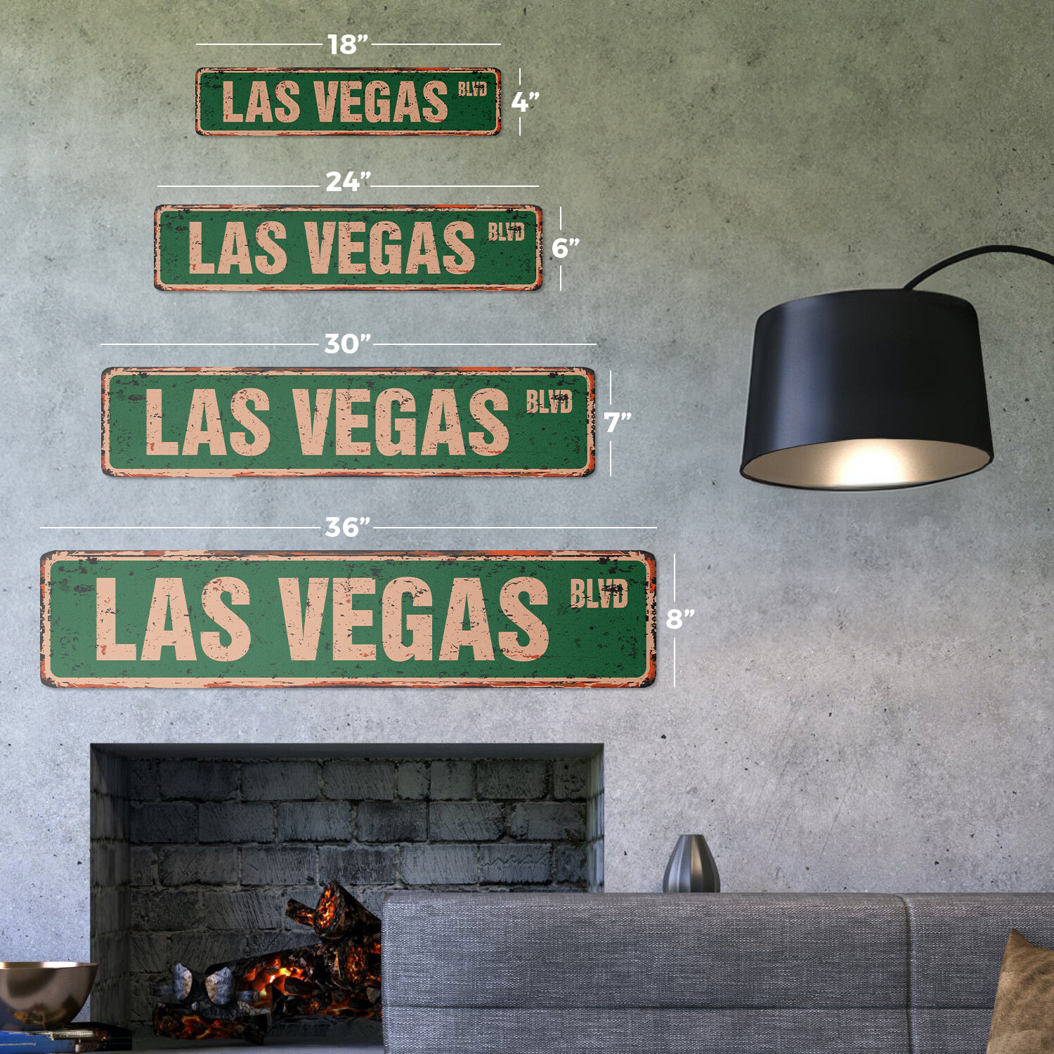LAS VEGAS BLVD Vintage Street Sign casinos entertainment shows musicals bars