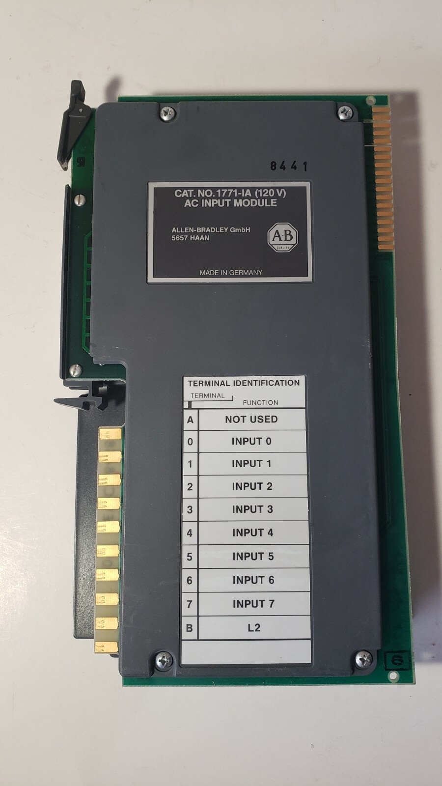 Allen Bradley 1771-IA 120V AC Input Module 01 Rev. C