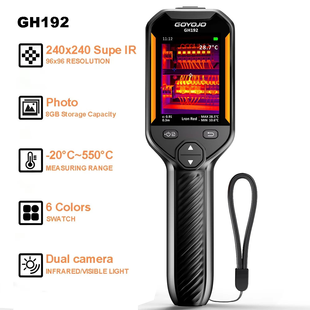 GOYOJO 25Hz Handheld Thermal Imaging Camera 240×240/640×480 Super IR Resolution