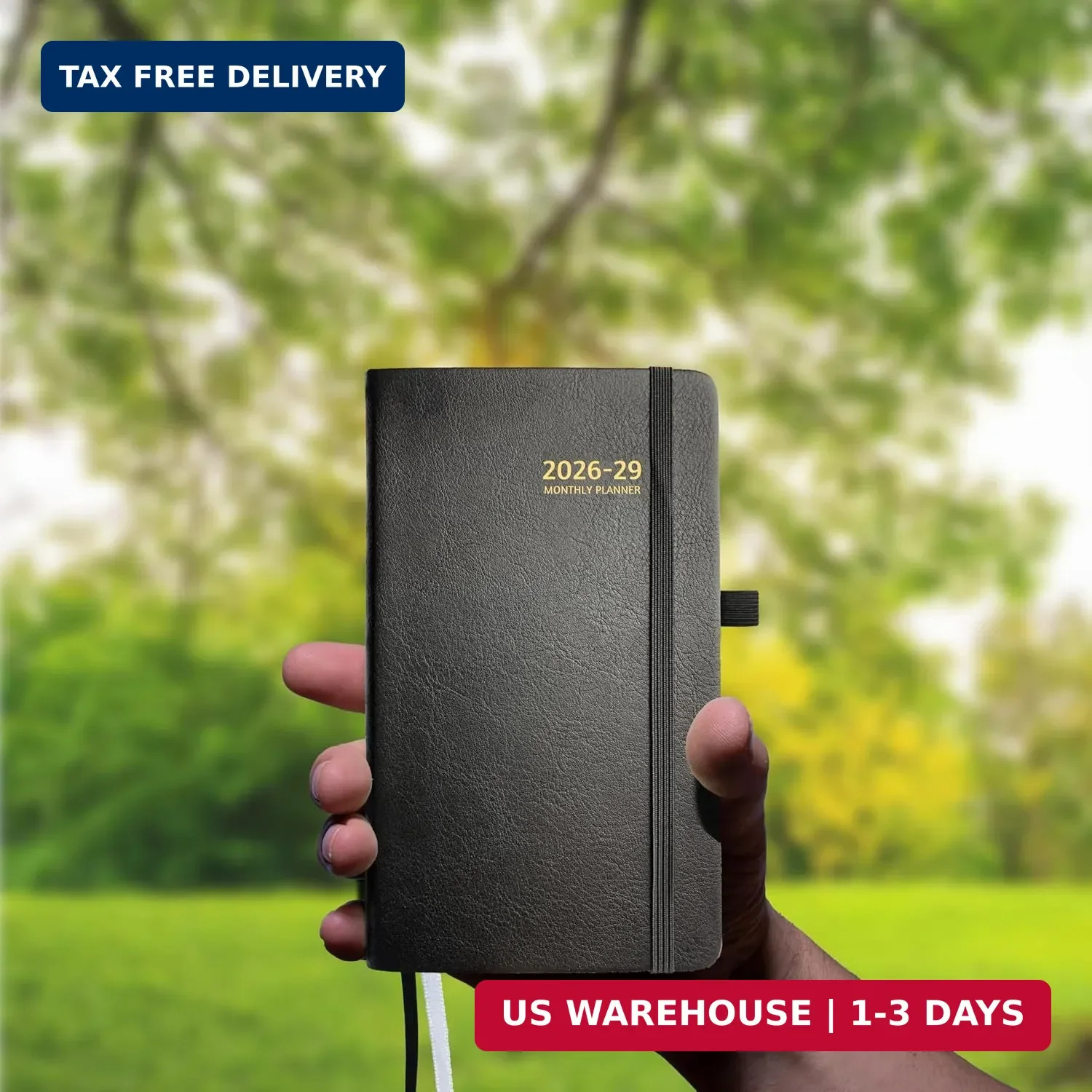2026-2029 Pocket Monthly Planner, 3 Year Calendar 2026-2029, 6.2» x 3.6» x 0.6