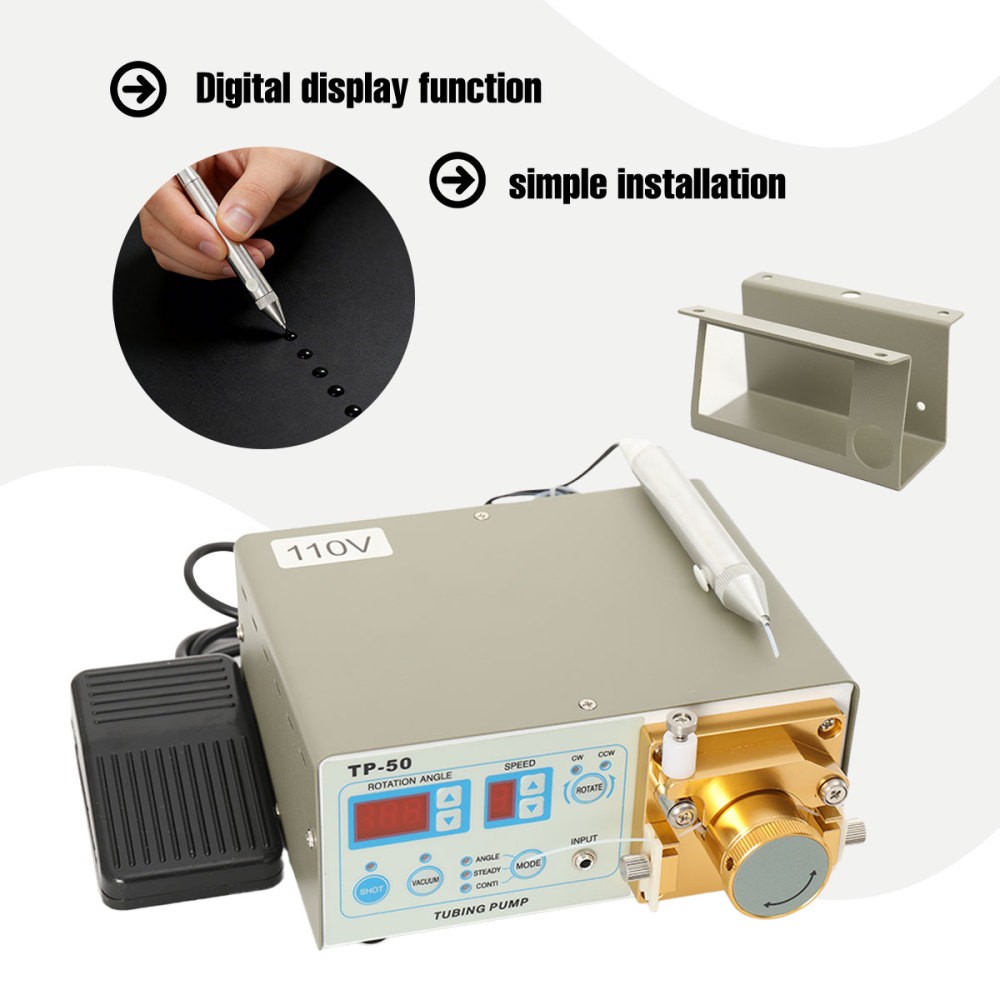 TP-50 Peristaltic Fast-drying Liquid Glue Dispenser Dispensing Machine 110V