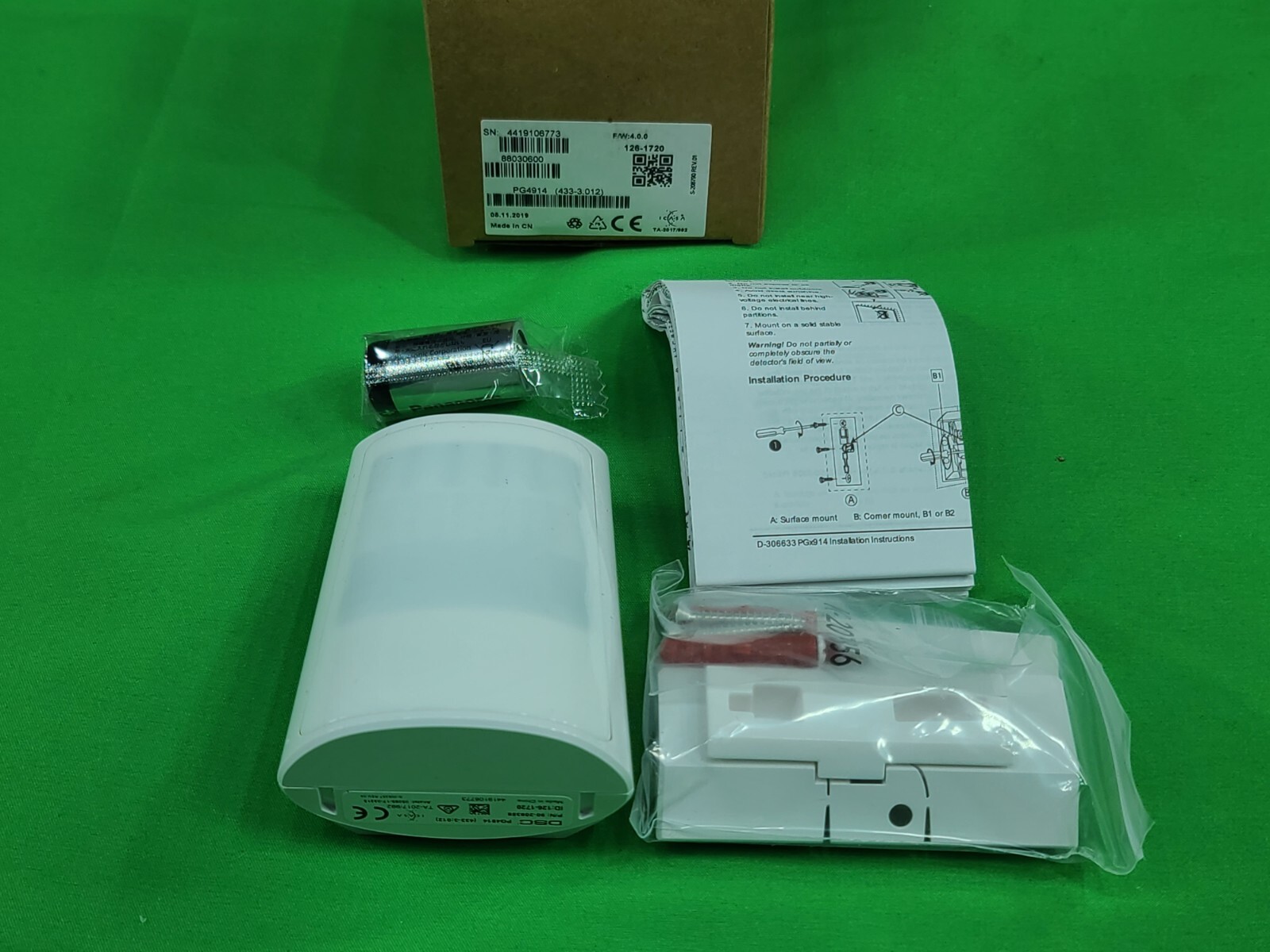 DSC PG4914 – Wireless 433mhz PowerG Motion detector (NOT FOR 915 MHz SYSTEM)