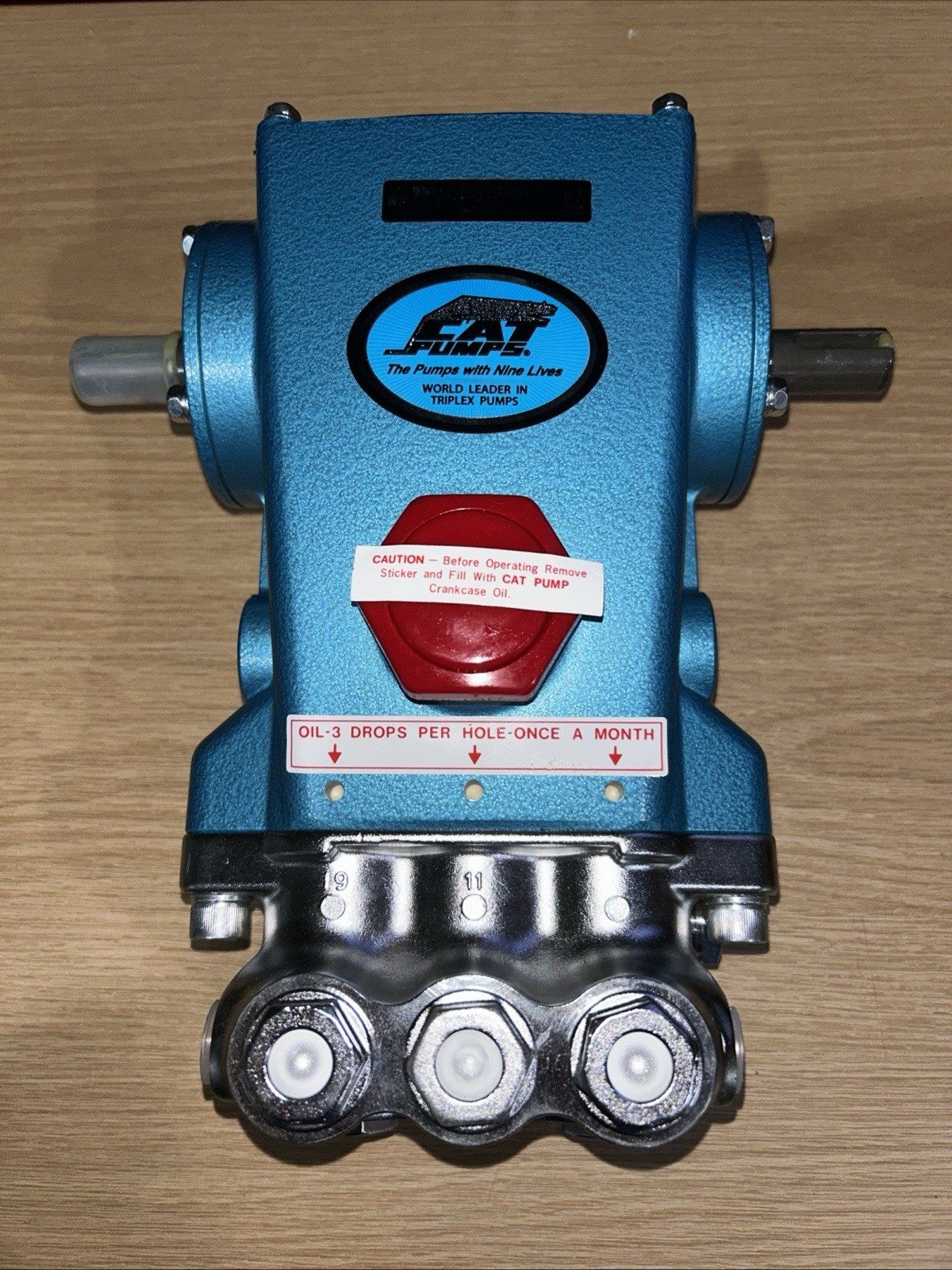 CAT PUMPS Plunger Pump 4 GPM 2200 PSI 1/2″Inlet 3/8″ Discharge Blue/Silver 310