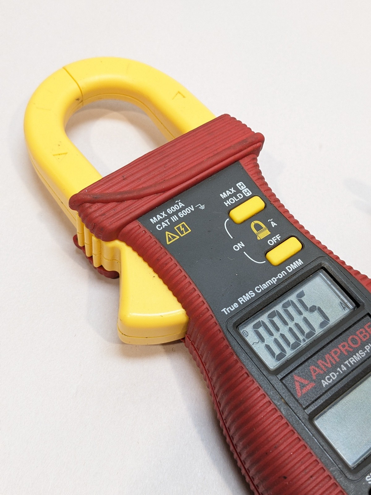 Amprobe ACD-14 TRMS-PLUS Clamp Meter, LCD, 600A, 1.3 In (33mm) Jaw Capacity