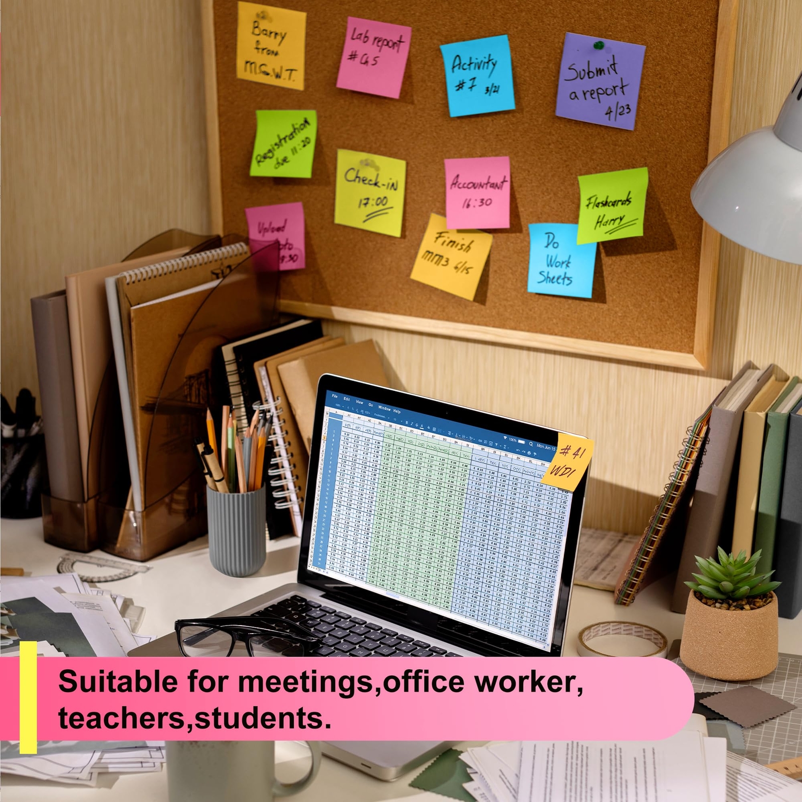 Post It Notes Pop-up, Sticky Notes, 3×3 Inches, 12 Pads, Bright Colors Self