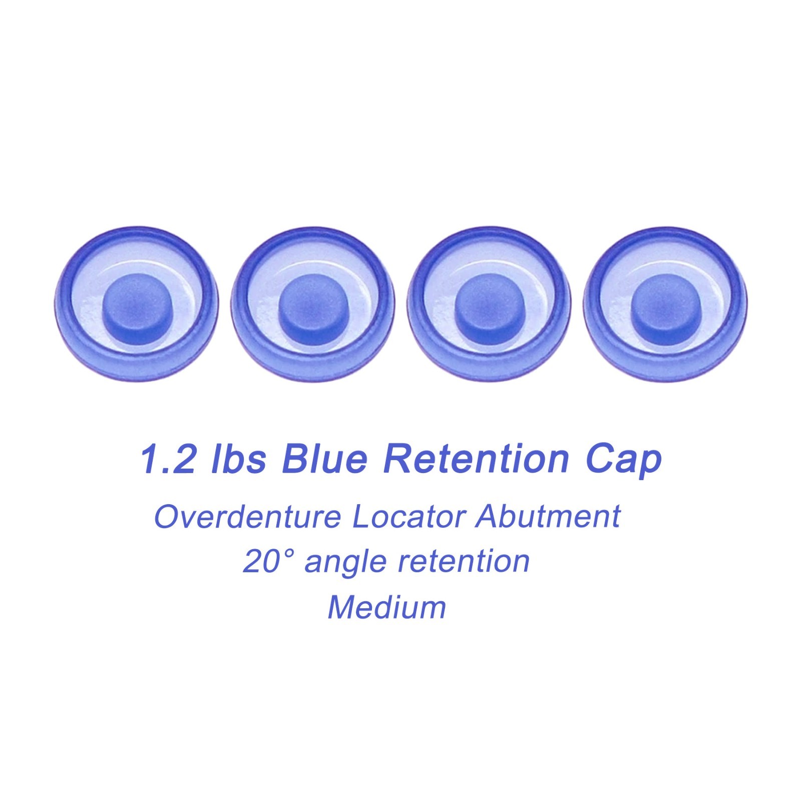 US 8Pcs Overdenture Retention Cap Inserts Set for Locator Abutment