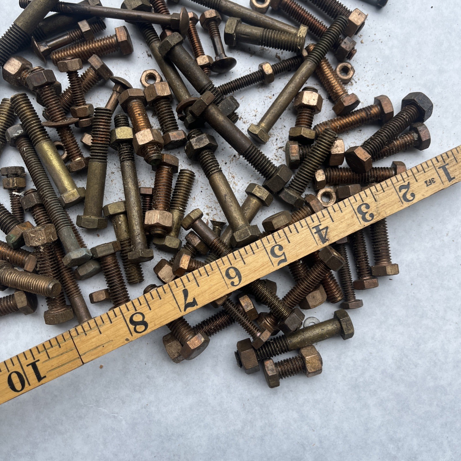 Over 5 Pounds Brass Bronze Cap Screws Etc 1/4 ,5/16 ,3/8