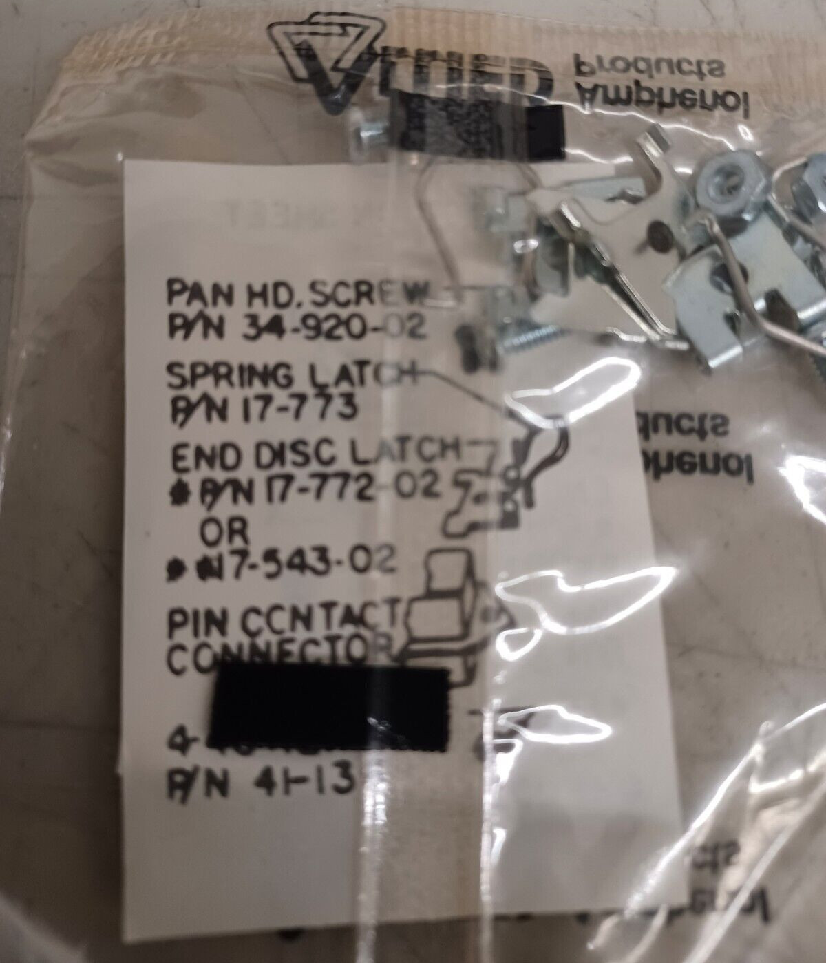 Amphenol Spring Latch Set 17-529 Interconnect for D Sub DB9 DB25 DB37 DB50