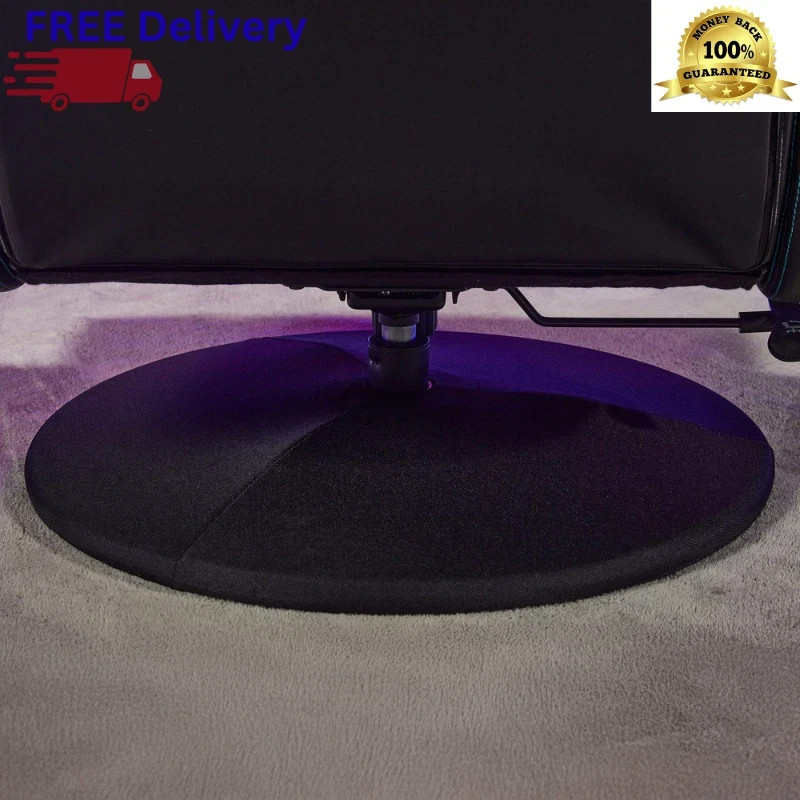 Pedestal Swivel Gaming Chair Ergonomic Reclining Office Seat Padded Arm New