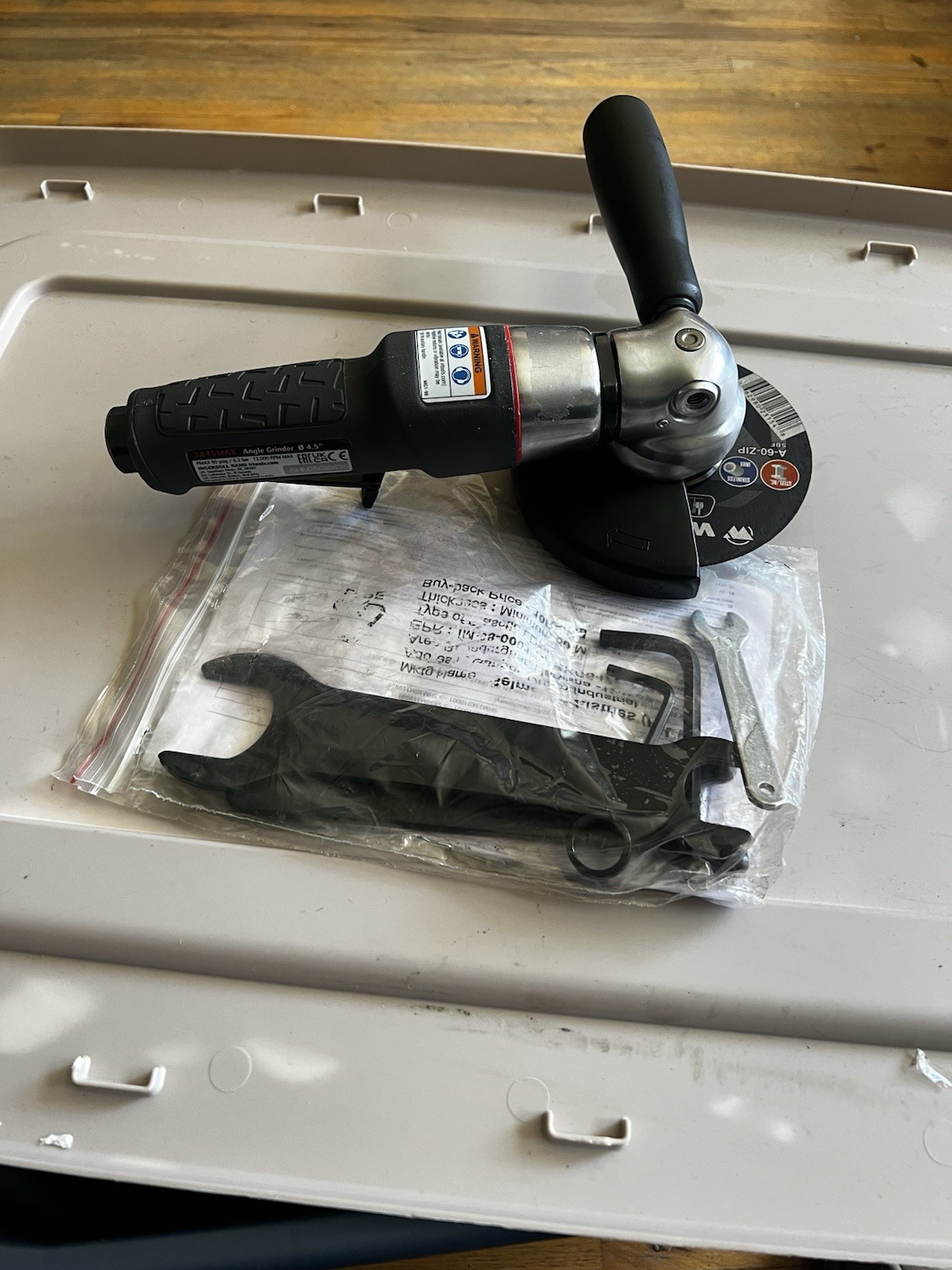 Ingersoll Rand 3445MAX Pneumatic Angle Grinder 4.5″ . New With Out Box.