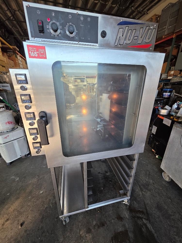 Nu‑Vu RM‑5T Single-Deck Countertop Convection Oven Stainless Steel Mobile Stand