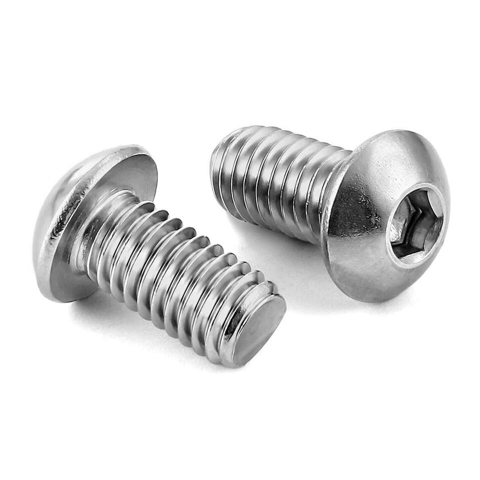 M6X10,12,13,15,40,45mm Button Head Socket Cap Screw Allen Hex Drive Stainless
