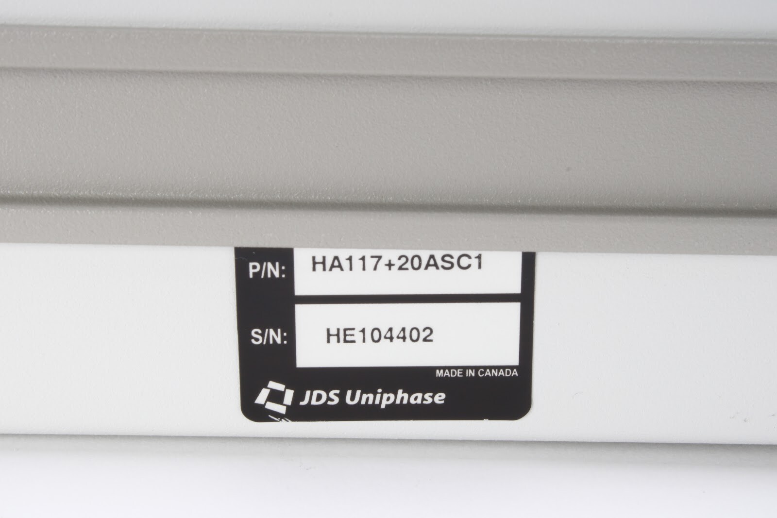 JDS Uniphase HA117+20ASC1 HA11 Optical Attenuator – Fair Condition