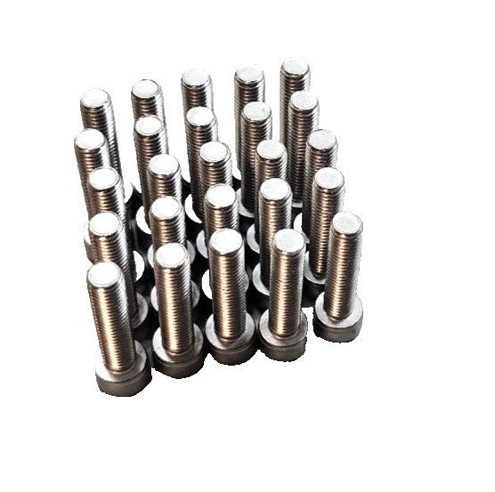 25Pcs Socket Cap Screw, M8 x 35, ISO 4762, A2 3.1, 43mm OAL