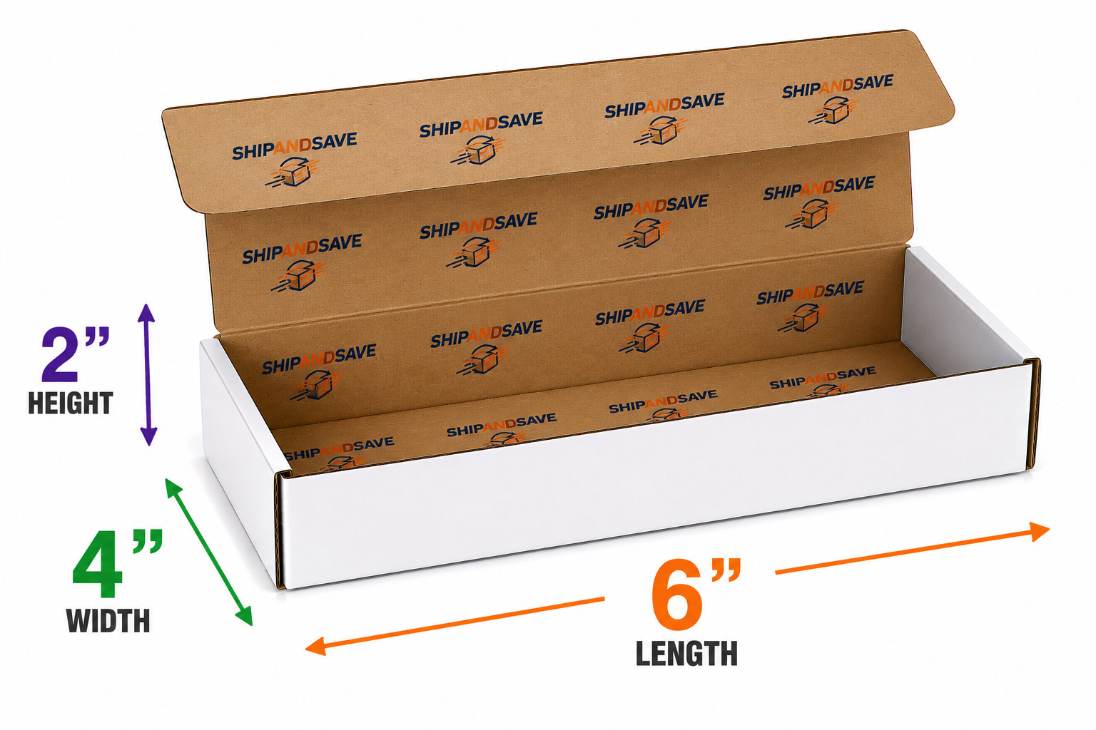 6x4x2 White Corrugated Mailer Boxes 50-2000 Shipping Packing Cartons
