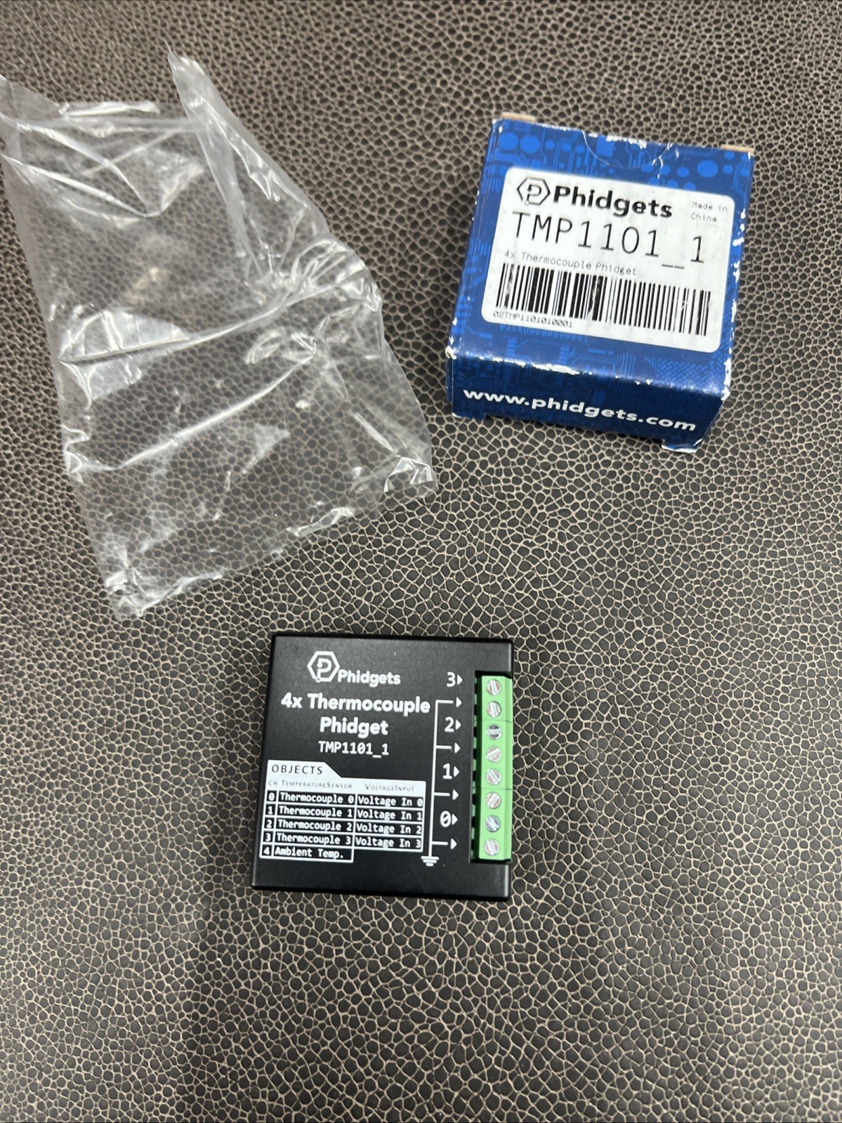 Phidgets TMP1101_1 4x Thermocouple Phidget TC Temperature Sensors 4X Module NOS