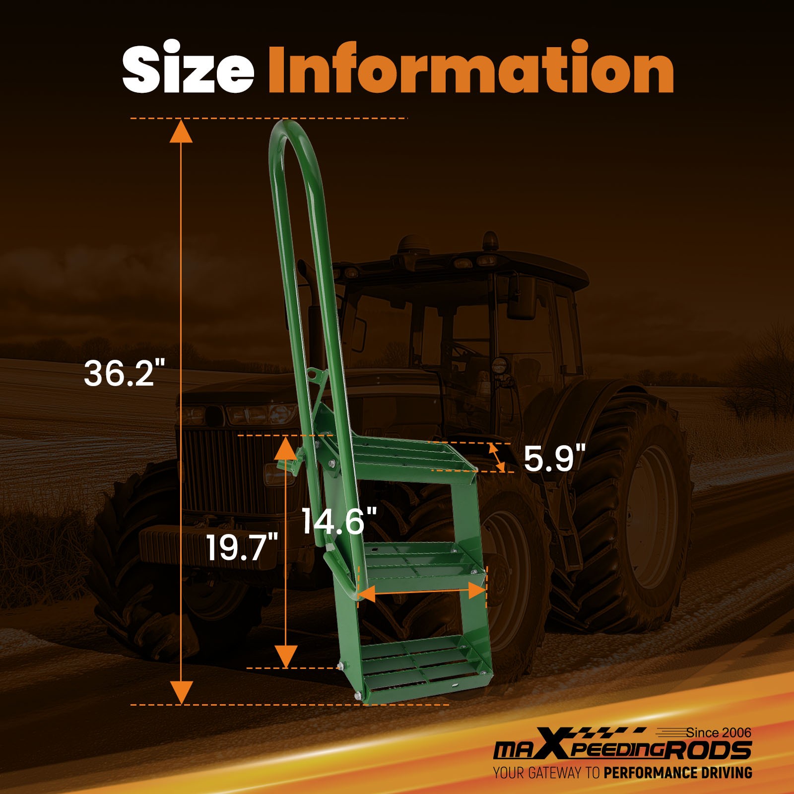 Left Stair Step Kit For John Deere 2WD Tractor 3010 3020 4000 4010 4020