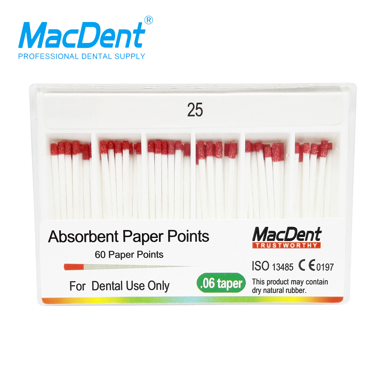 MacDent Dental Gutta Percha Points Absorbent Paper Points Endodontic Root Canal