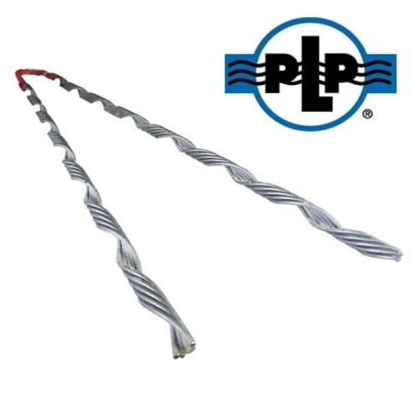 Galvanized Steel Preformed Tree Grip / Dead End, 3/16″ (8 pcs)