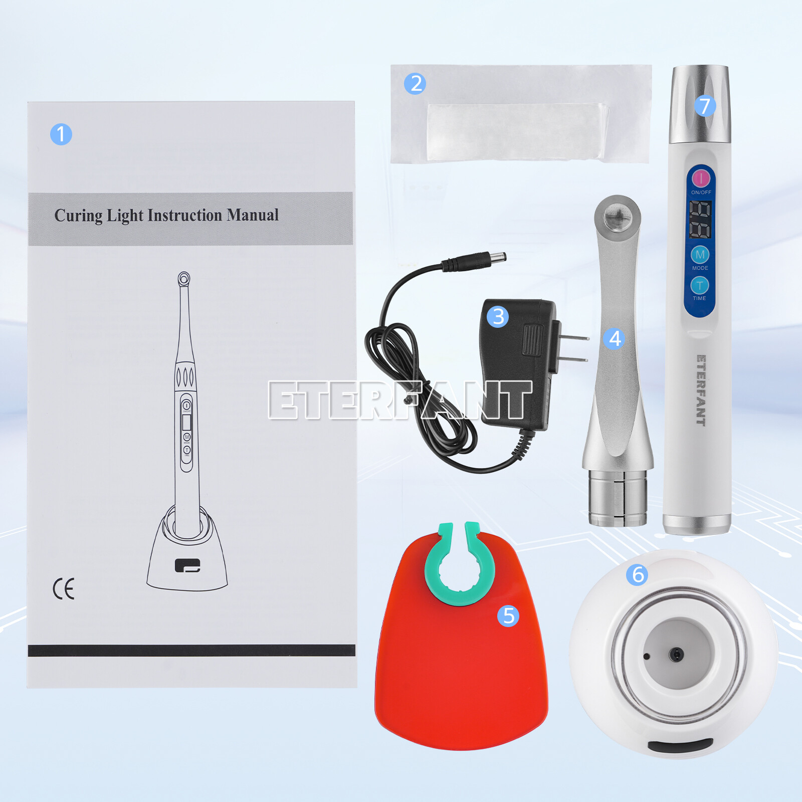 Dental Original Woodpecker Style ILED Wireless Curing Light Lamp 1 Sec Cure