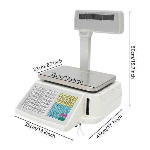 Electronic Label Computing Printing Scale Thermal Printer Price Scale 0.2-30kg