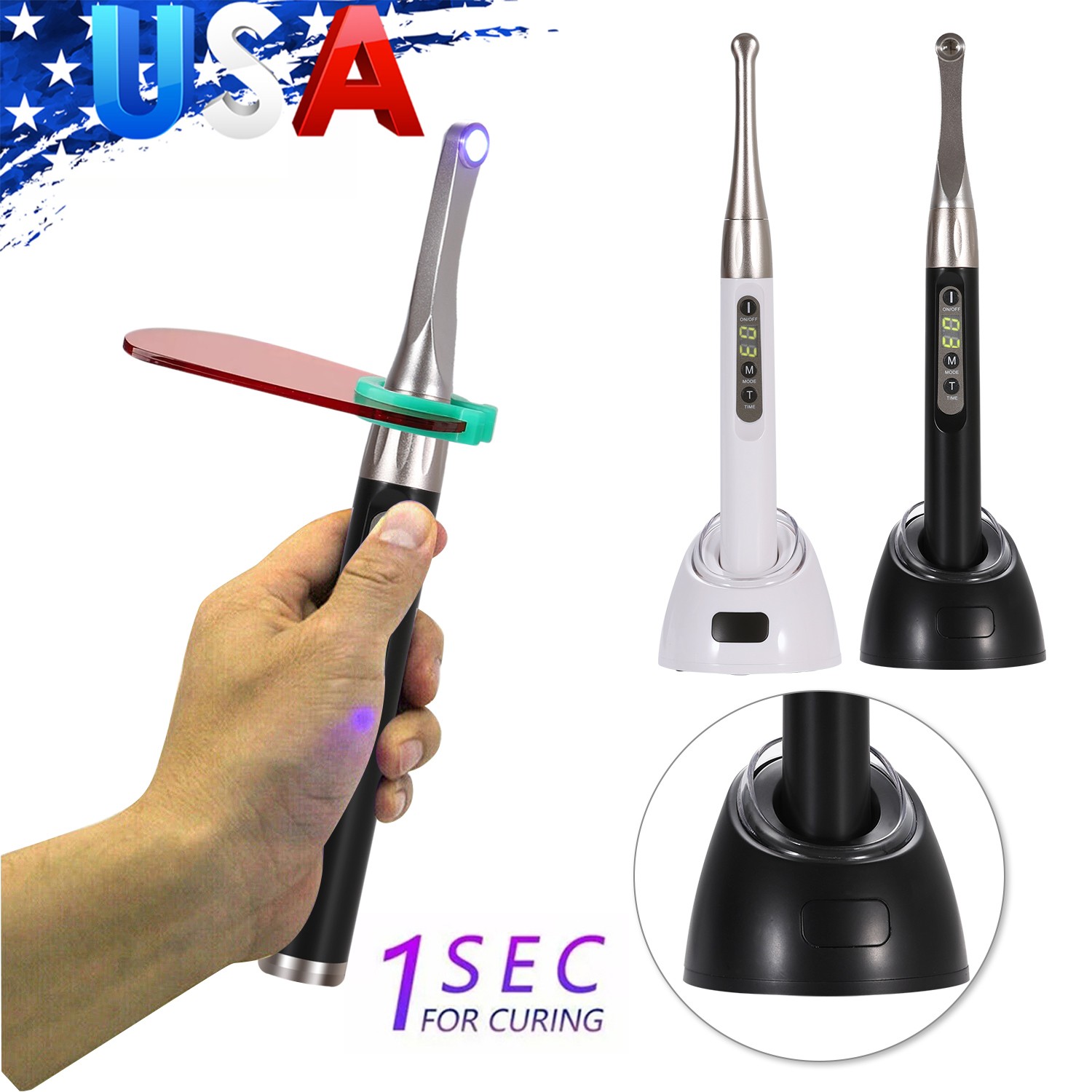 Dental Estilo Woodpecker Lampara /Fotocurado con Sistema de Blanqueamien 1500mW