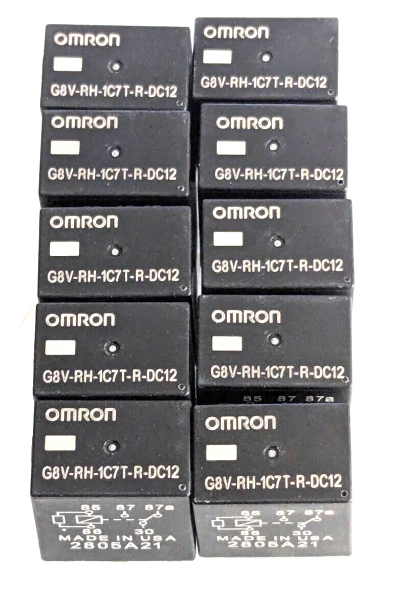 (Pack of 10 ) OMRON G8V-RH-1C7T-R-DC12 , ELECTRONIC MICRO AUTOMOTIVE