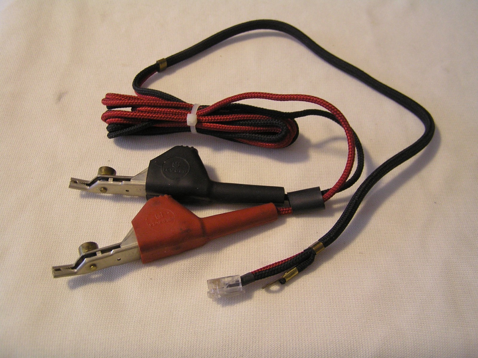 Bell System Test Set Cord RJ11, RJ12 to Alligator Clips Multipoint