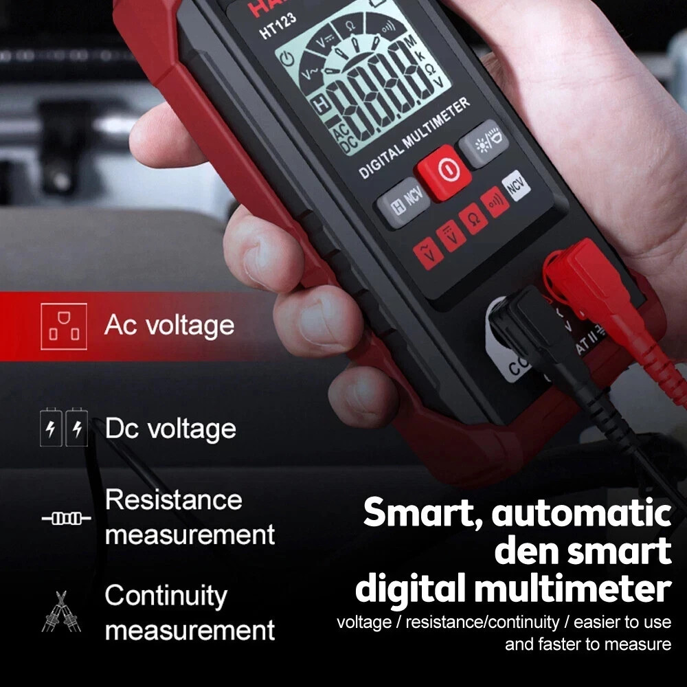 Digital Multimeter AC DC Voltmeter Ammeter Ohmmeter Volt Tester Meter WITH BATT