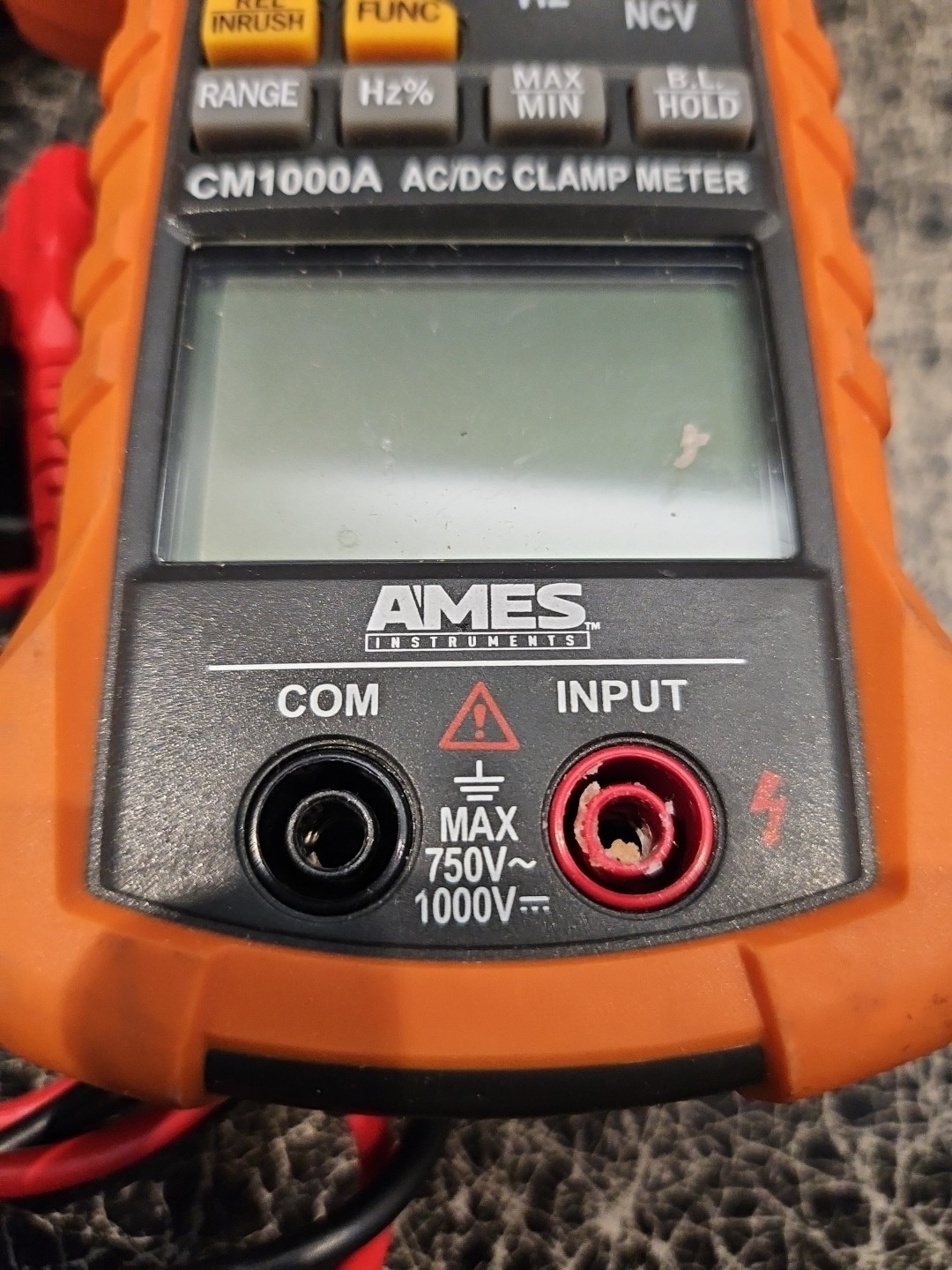 Ames AC / DC Digital Clamp Meter Cat lll 1000V CAT IV 600V CM1000A T-RMS INRUSH