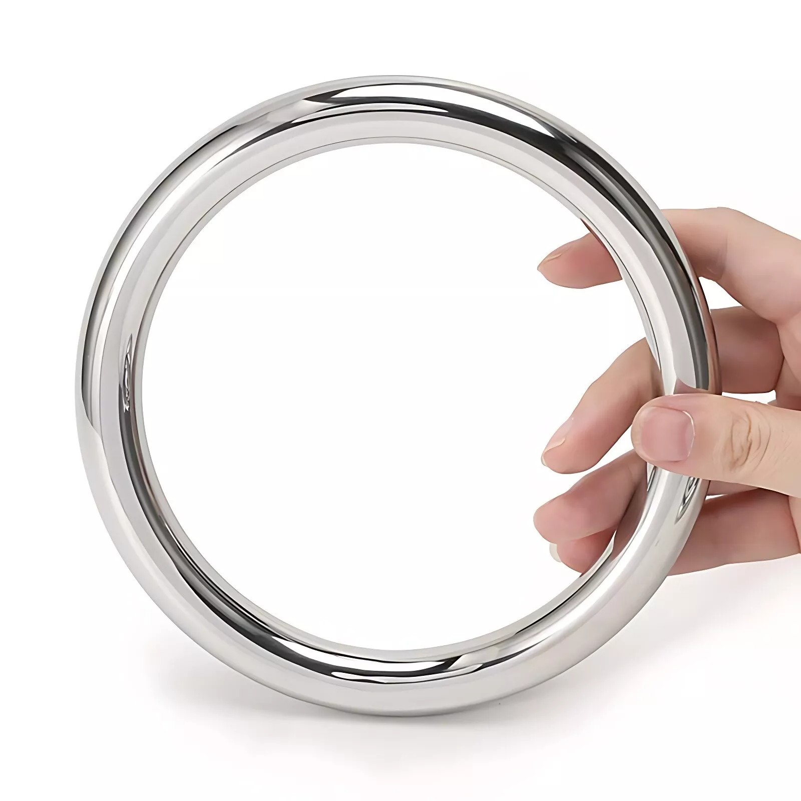 Stainless Steel Round Rings Heavy Duty Solid Metal O Ring Welded Smooth 15~150mm